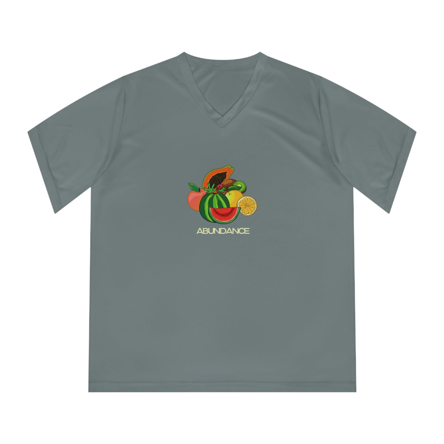 Women's Performance V-Neck T-Shirt - ABUNDANCE