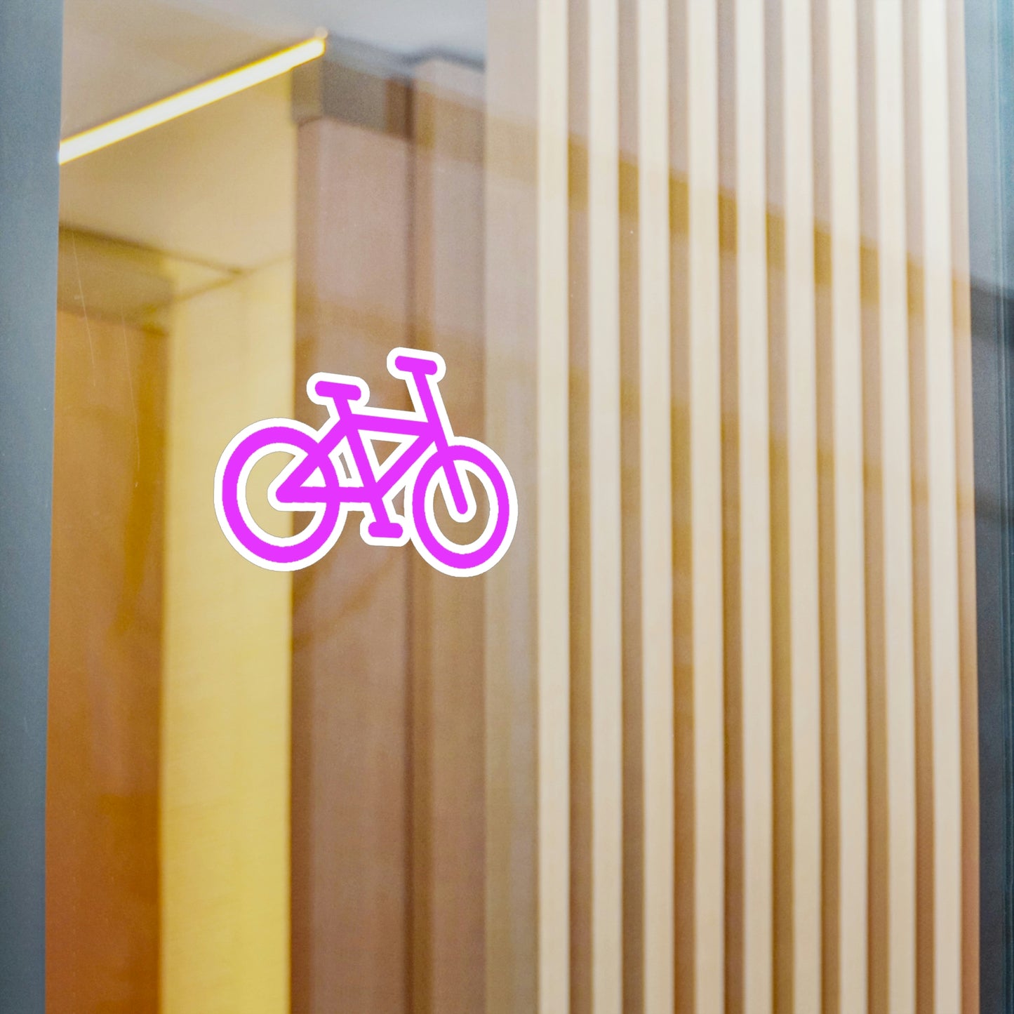 Kiss-Cut Vinyl Decals - Pink Bike