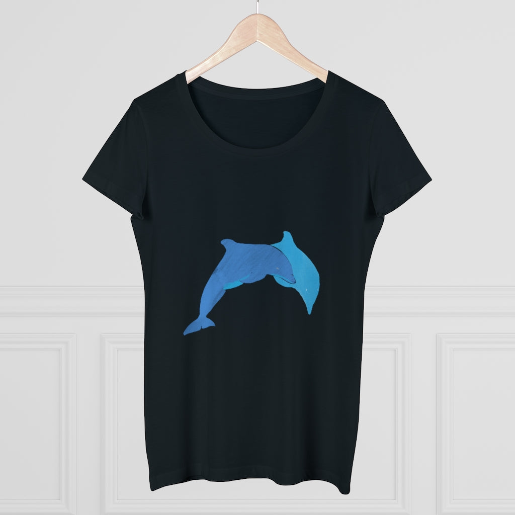 Organic Women's Lover T-shirt - Dolphins