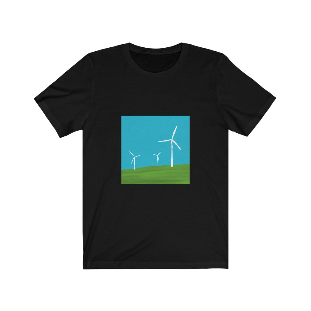 Unisex Jersey Short Sleeve Tee - Wind Turbines