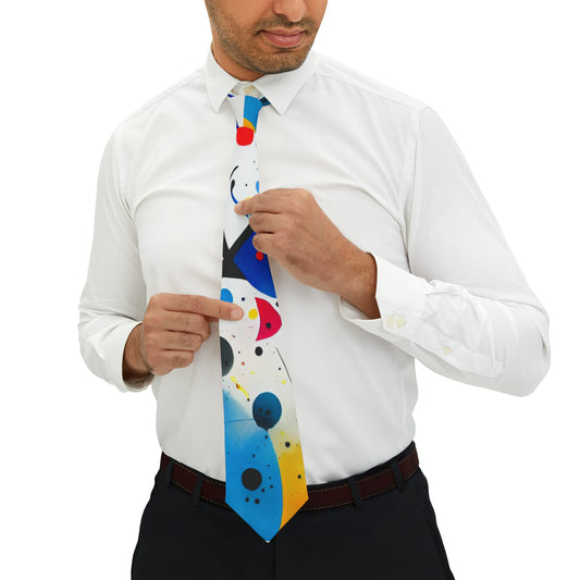 Abstract Necktie, Inspired by Miro