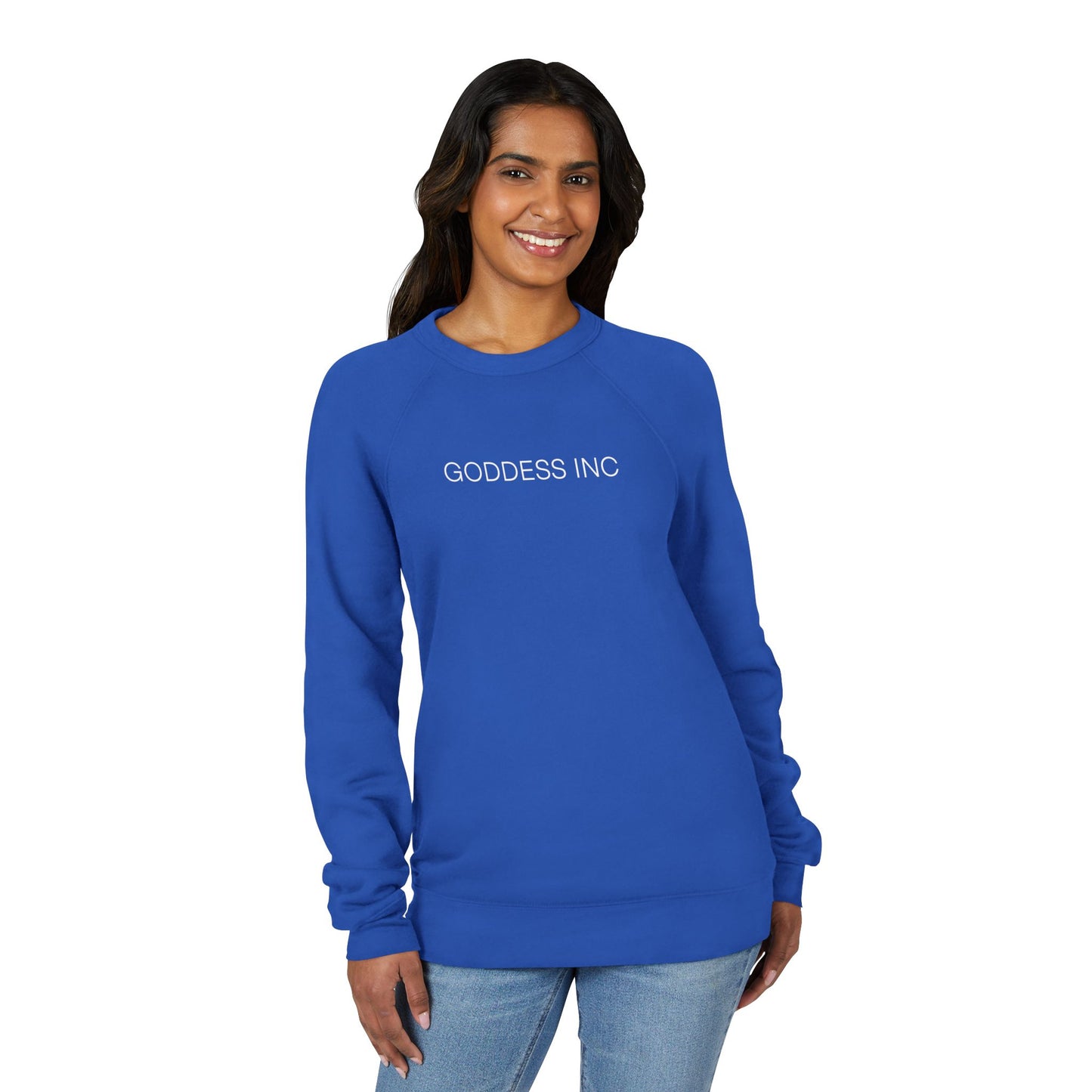 GODDESS INC Sponge Fleece Raglan Sweatshirt