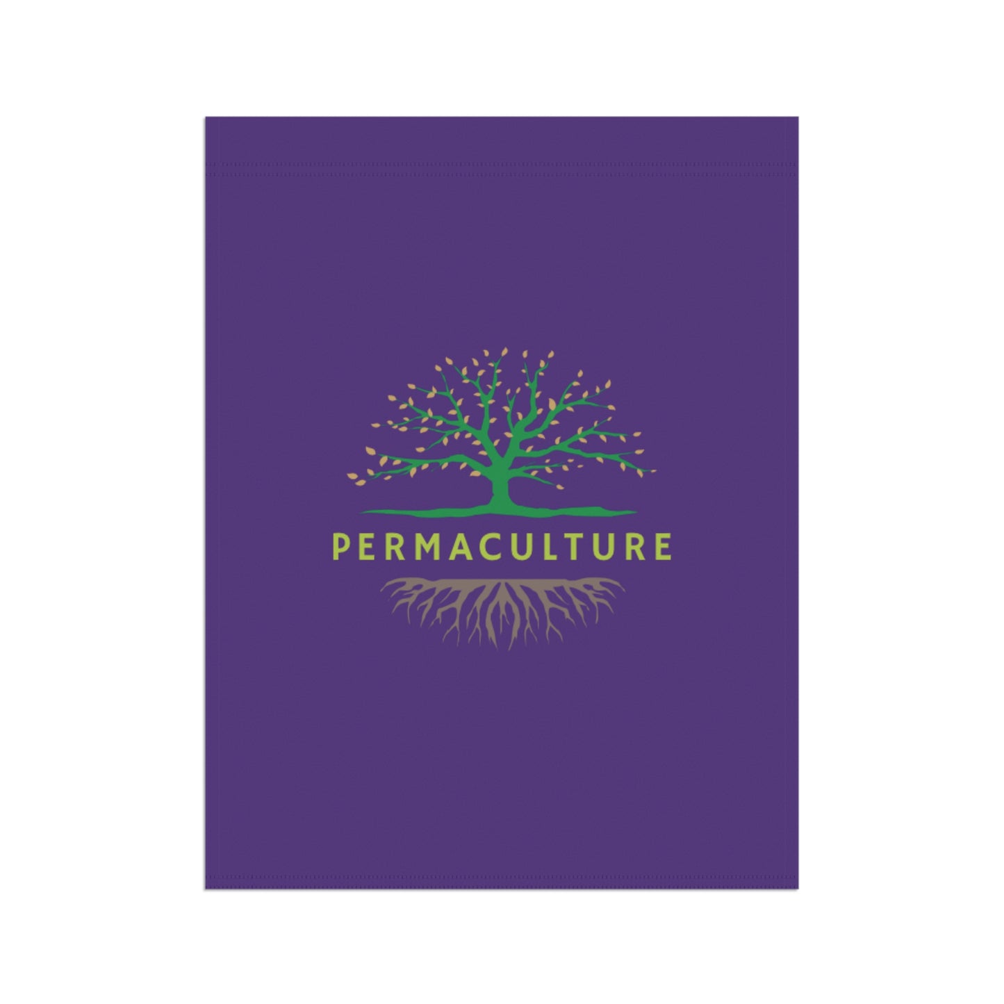 Permaculture, Garden & House Banner, Purple