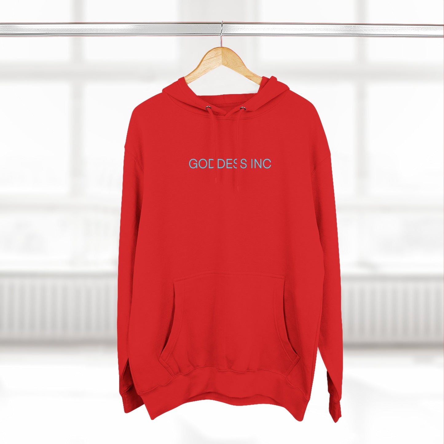 GODDESS INC Three-Panel Fleece Hoodie