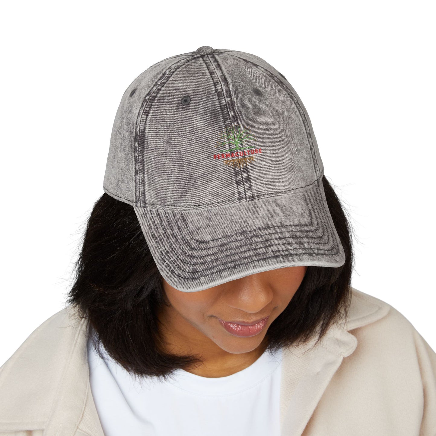 PERMACULTURE Vintage Cap (Embroidery)