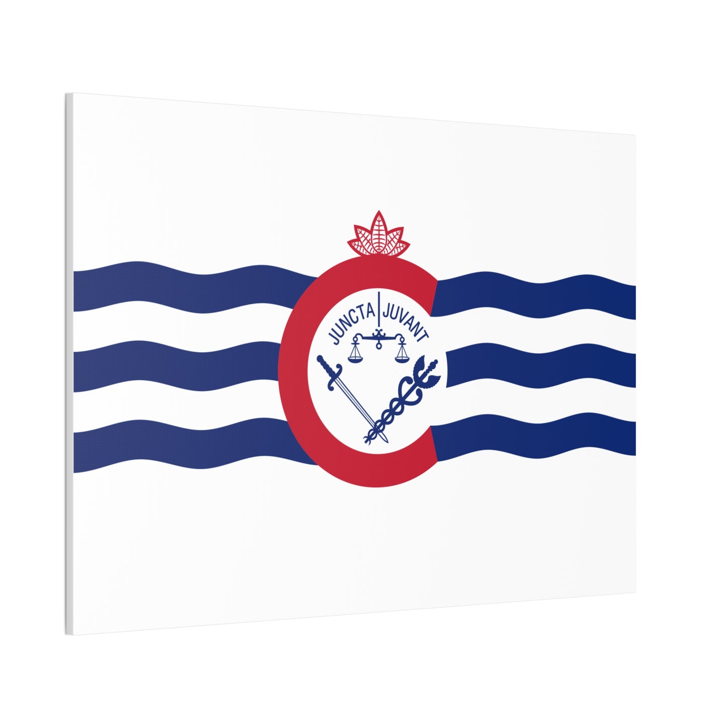 Cincinnati Flag, Canvas Stretched, 0.75"