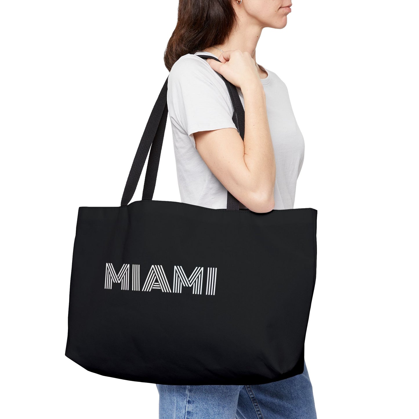 MIAMI Weekender Tote Bag, Black