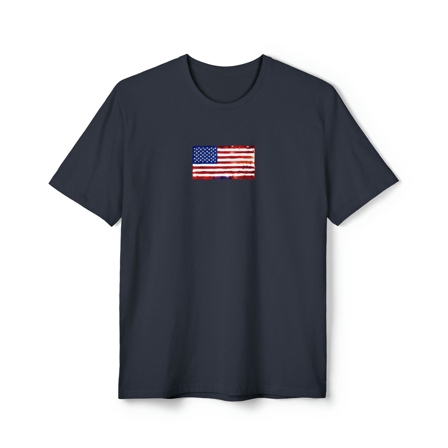 American Flag Watercolor, Unisex District® Re-Tee®