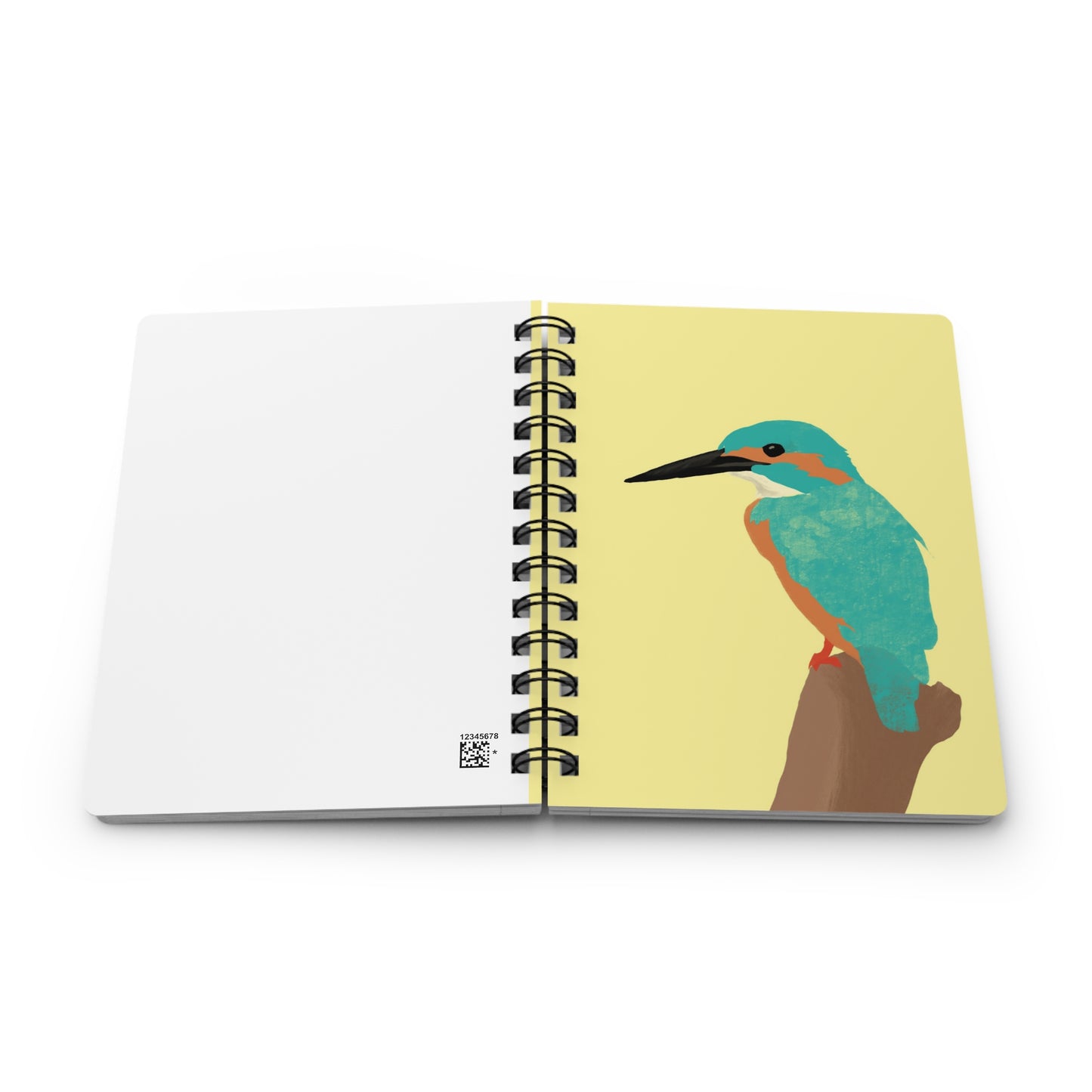 Spiral Bound Journal, Kingfisher Bird