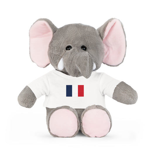 Plush Toy with French Flag Shirt