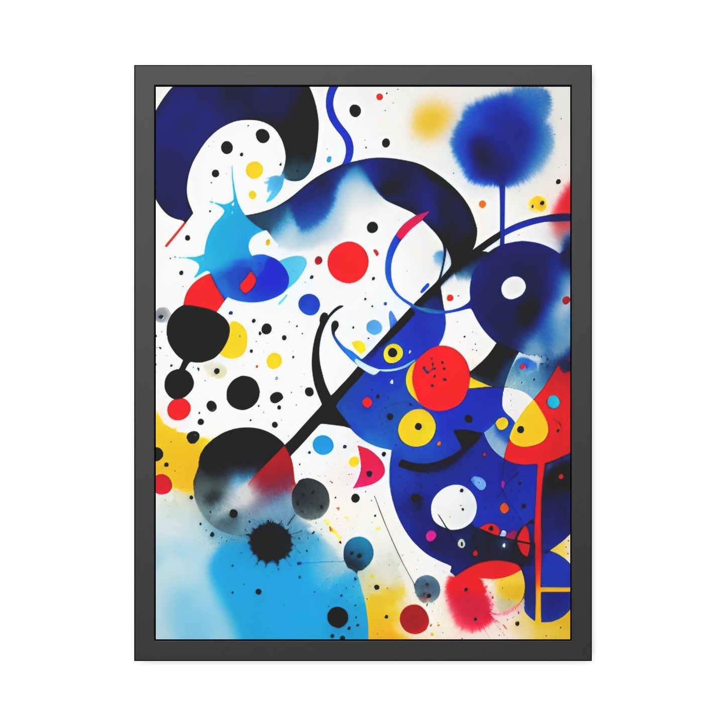 Framed Paper Poster, Inspired by Miro