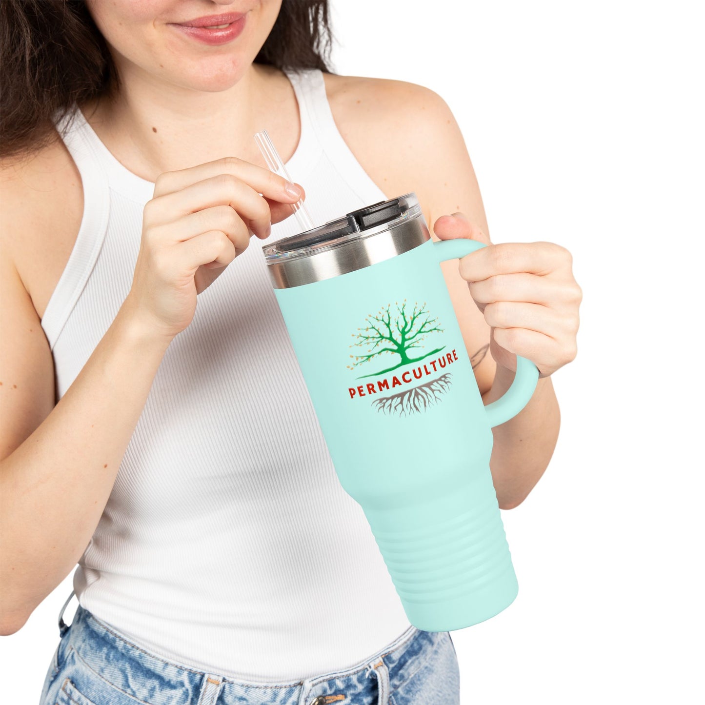 PERMACULTURE Insulated Travel Mug, 40oz