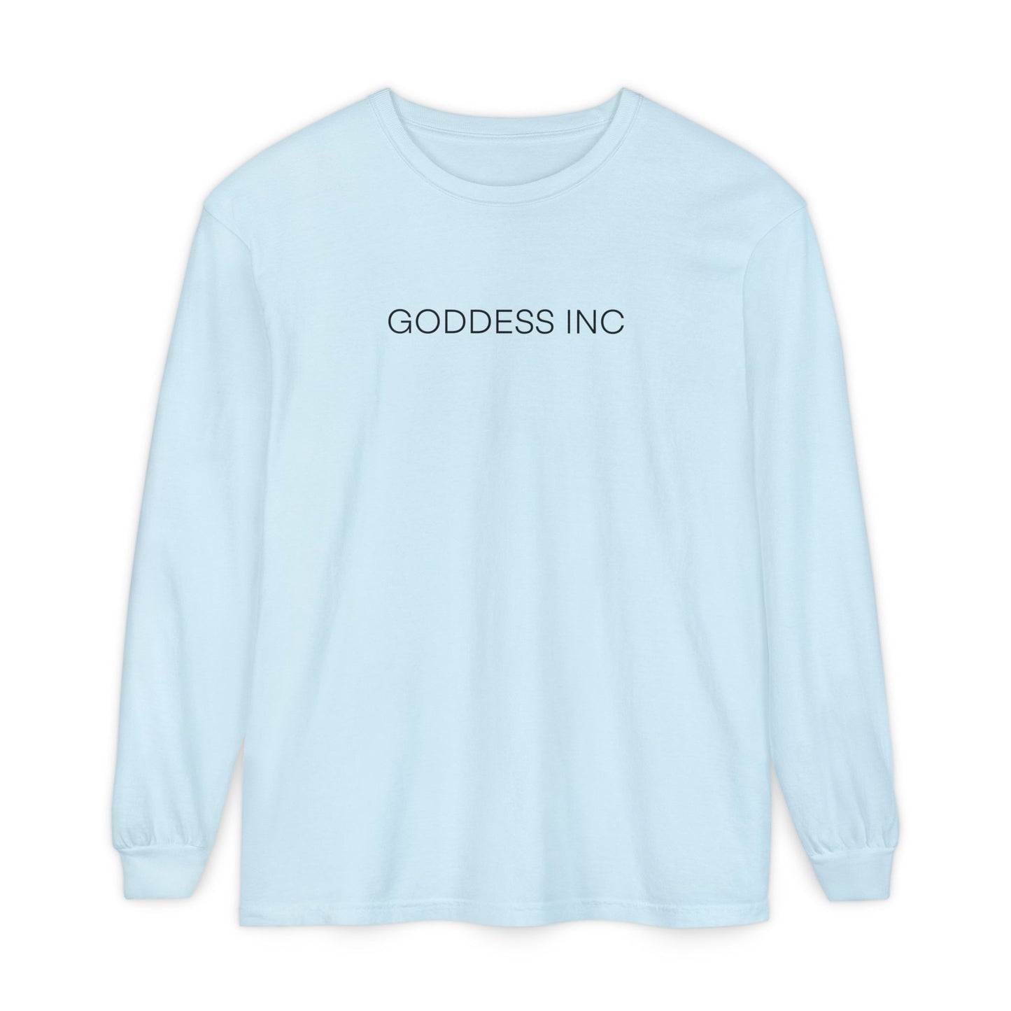 GODDESS INC Garment-dyed Long Sleeve T-Shirt