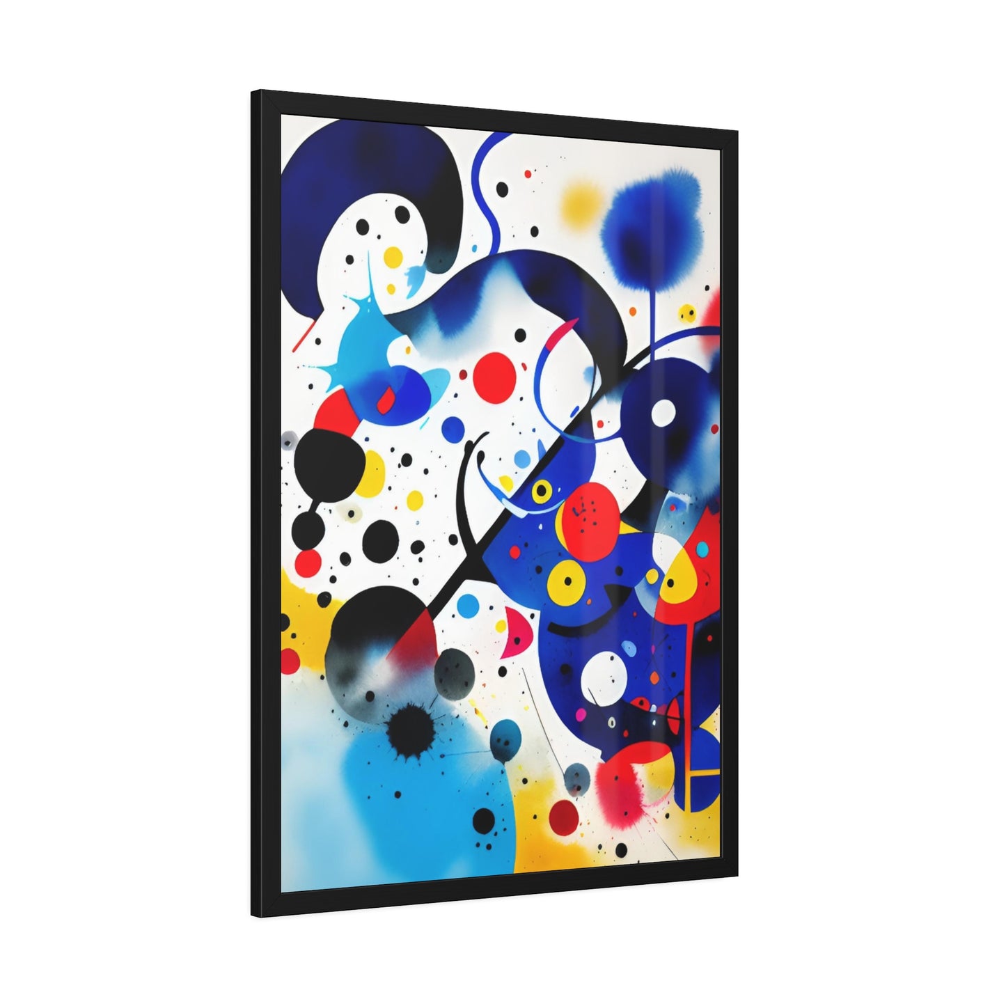 Framed Paper Poster, Inspired by Miro