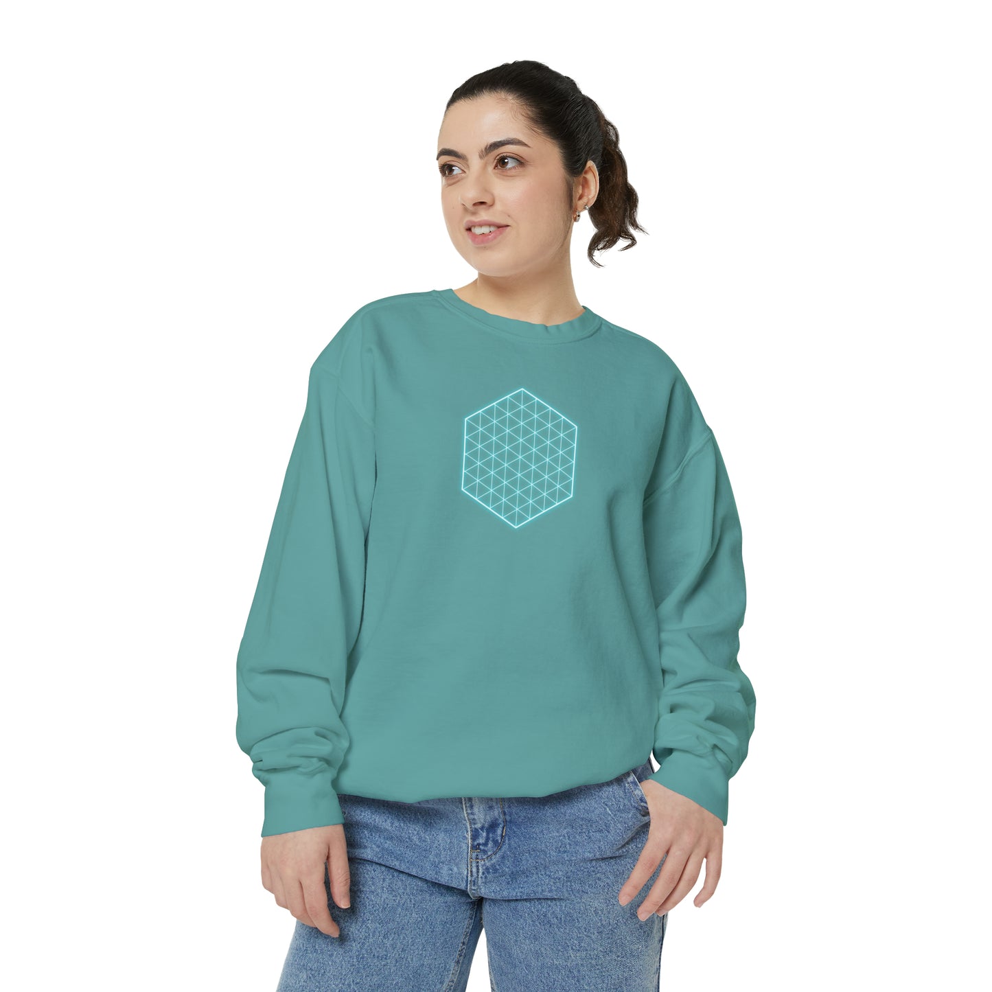 SACRED GEOMETRY Unisex Garment-Dyed Sweatshirt