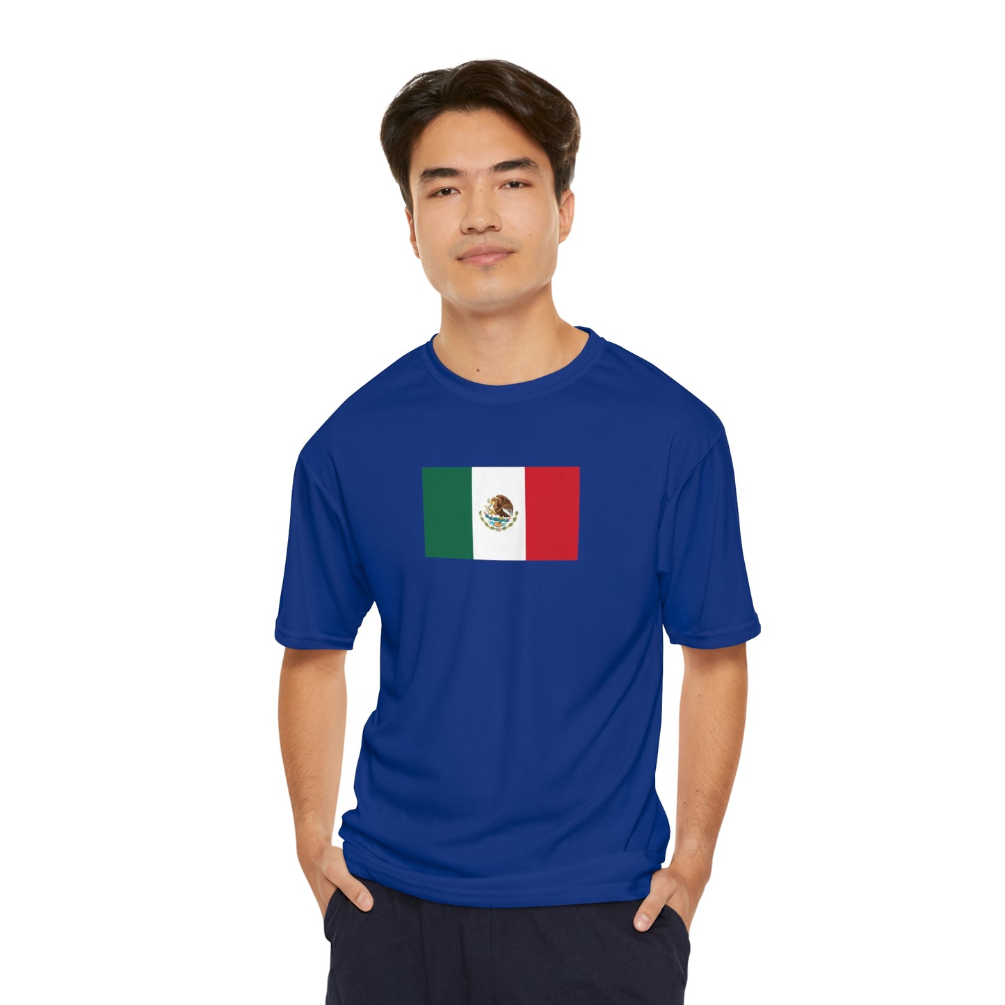 Mexican Flag, Men's Performance T-Shirt
