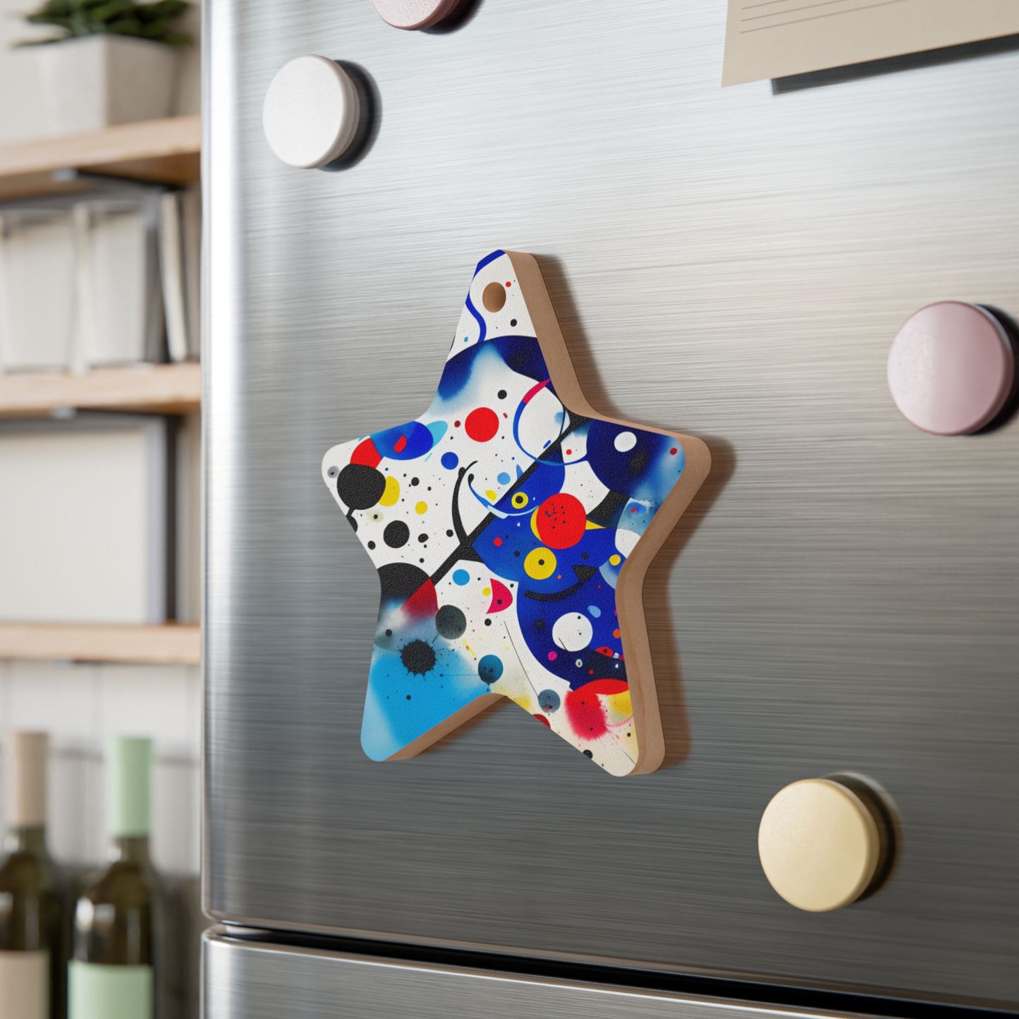 Wooden Ornaments, Inspired by Miro