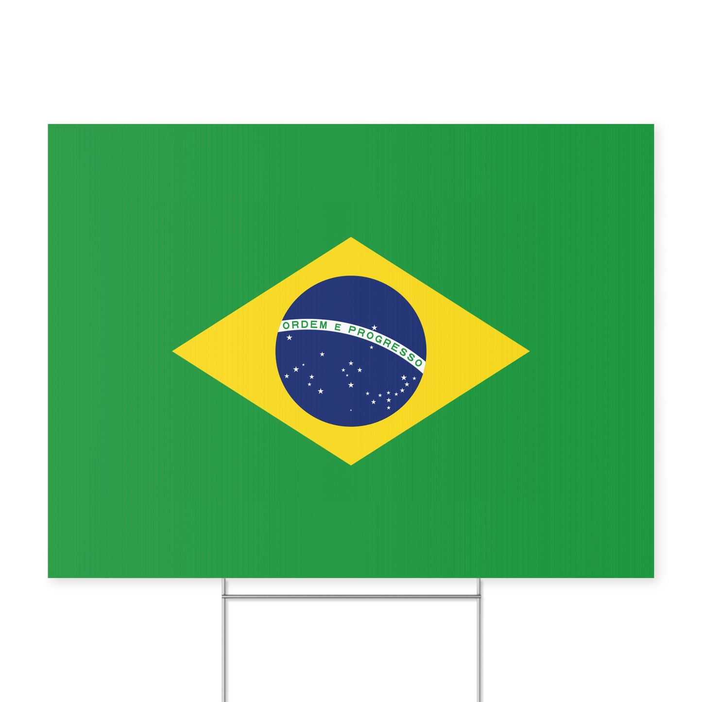 Brazilian Flag Yard Sign