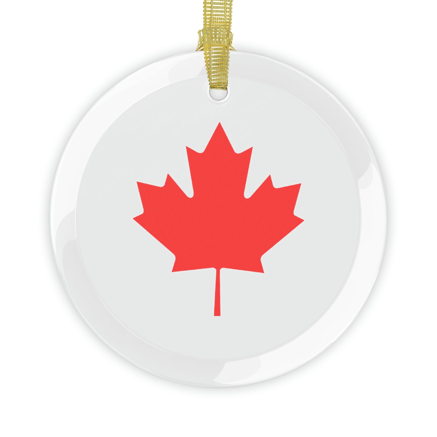 Glass Ornament Bundles, Canadian Maple Leaf