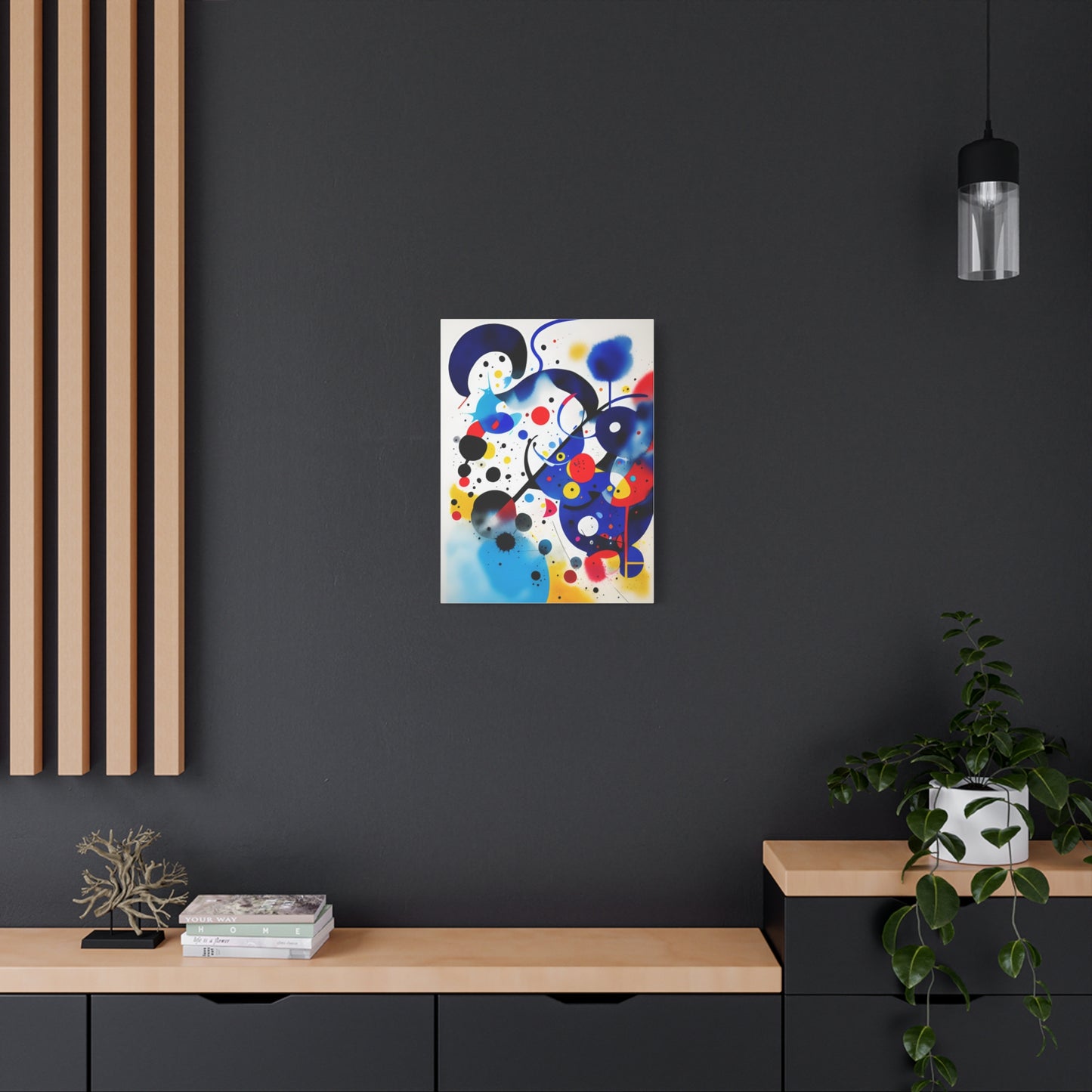 Miro-inspired Matte Canvas, Stretched, 1.25"