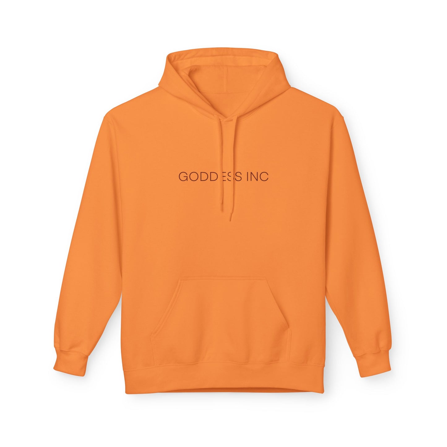 GODDESS INC, Midweight Softstyle Fleece Hoodie, Red Lettering
