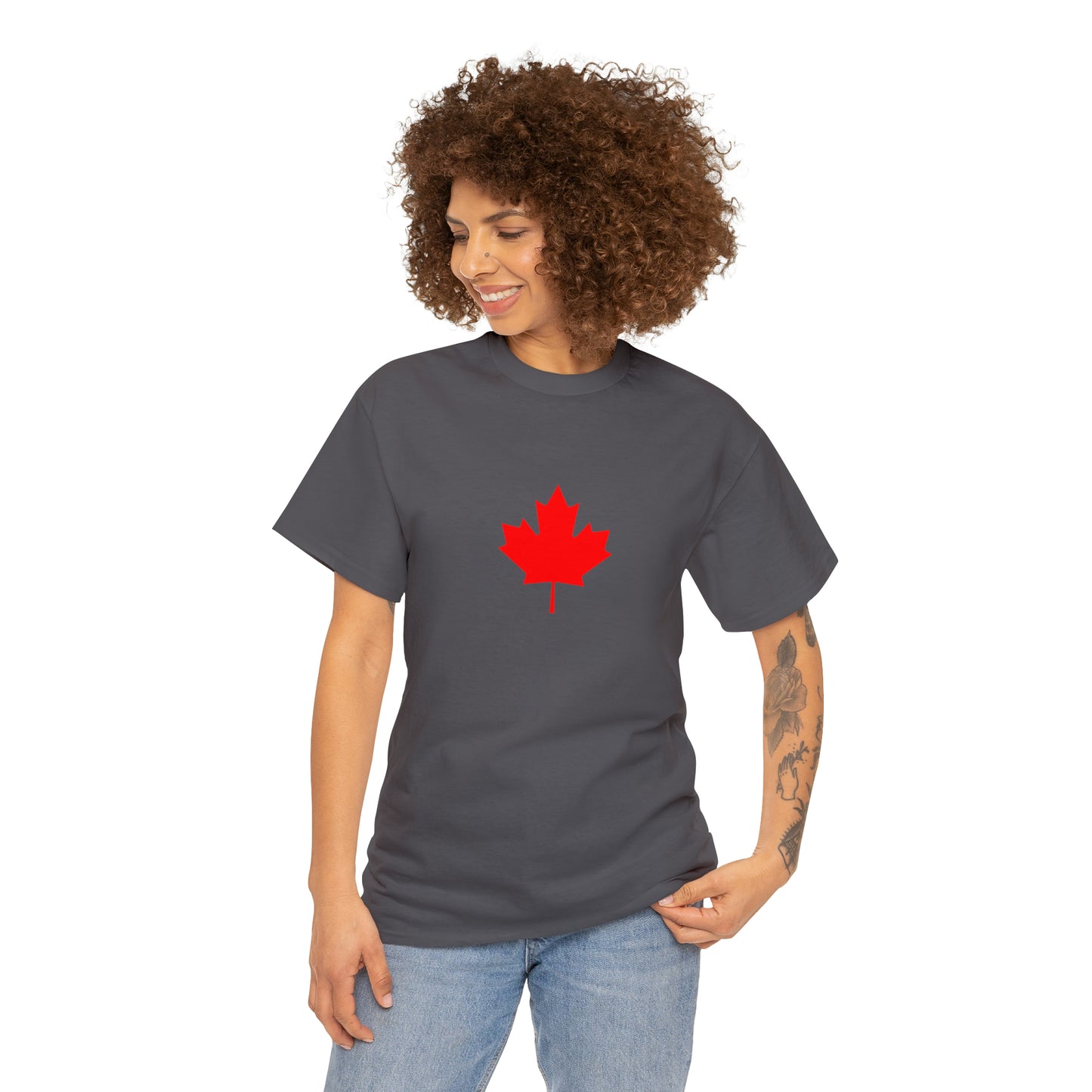 Canadian Maple Leaf, Unisex Heavy Cotton Tee