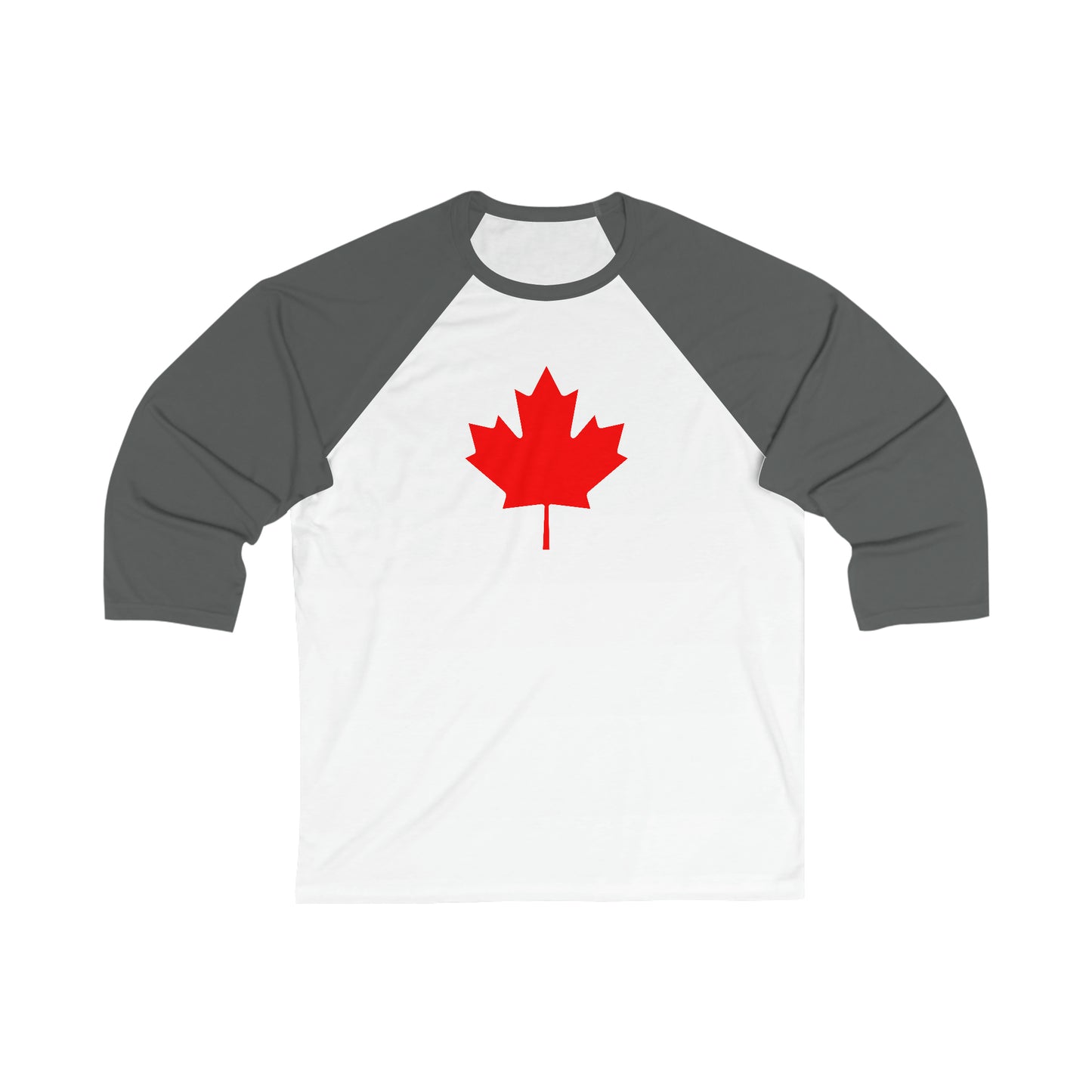 Canadian Maple Leaf, Unisex 3\4 Sleeve Baseball Tee
