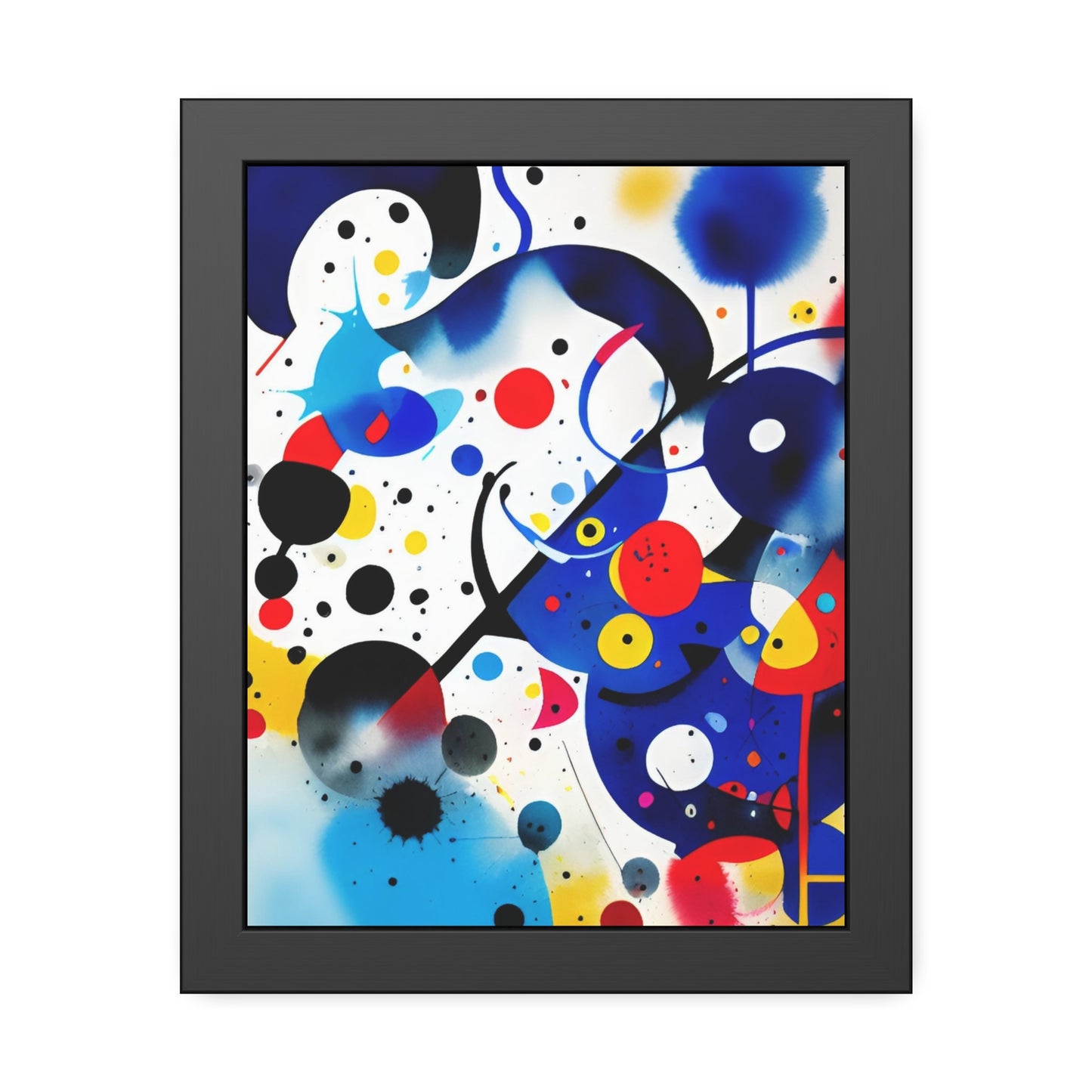 Framed Paper Poster, Inspired by Miro