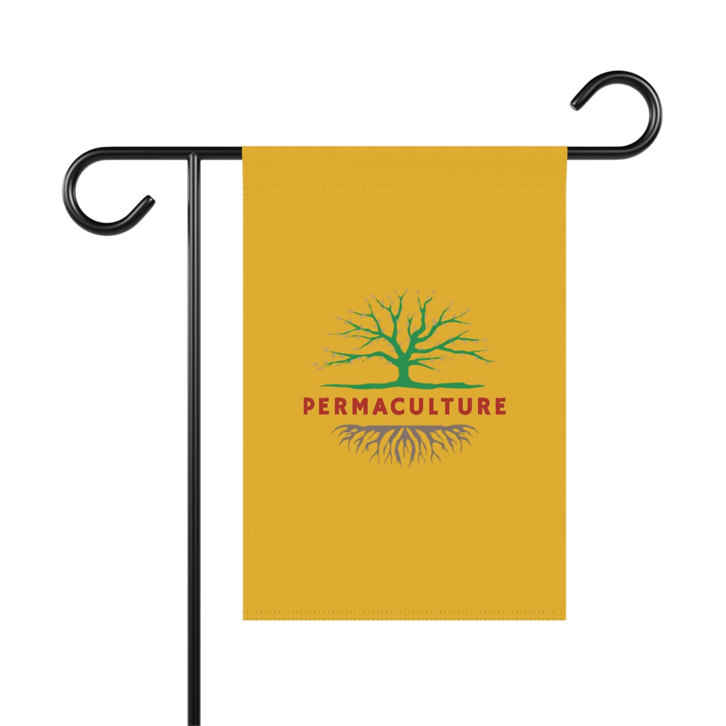 PERMACULTURE Garden & House Banner, Gold