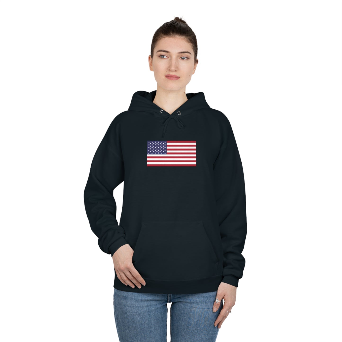 American Flag, Unisex EcoSmart® Pullover Hoodie Sweatshirt