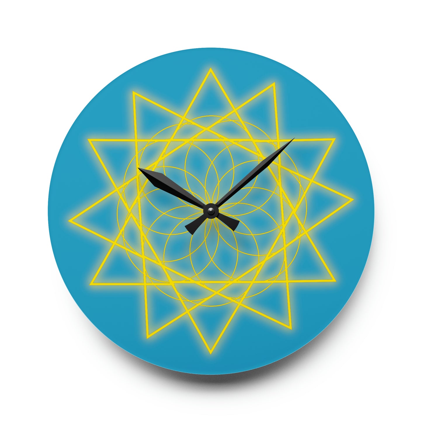 Sacred Geometry Acrylic Wall Clock