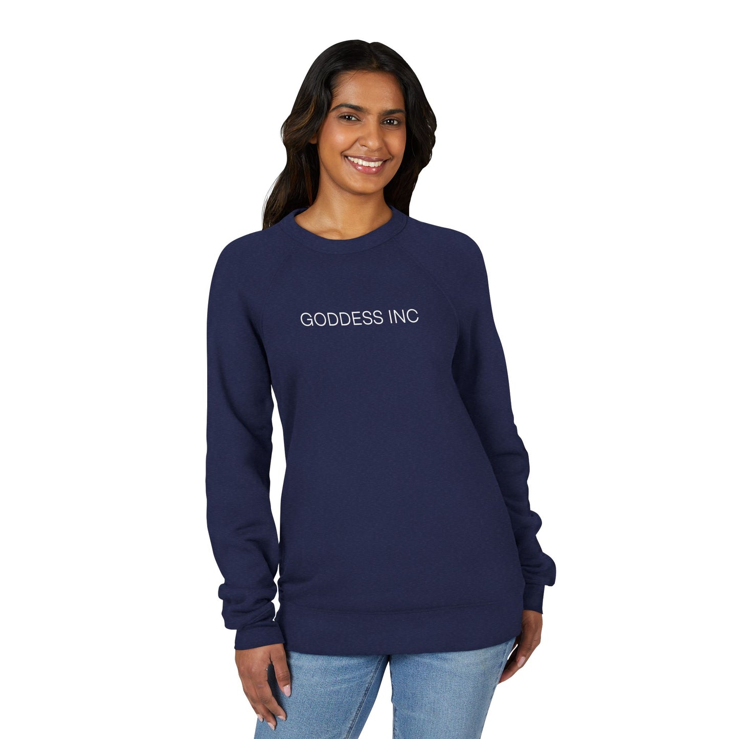 GODDESS INC Sponge Fleece Raglan Sweatshirt