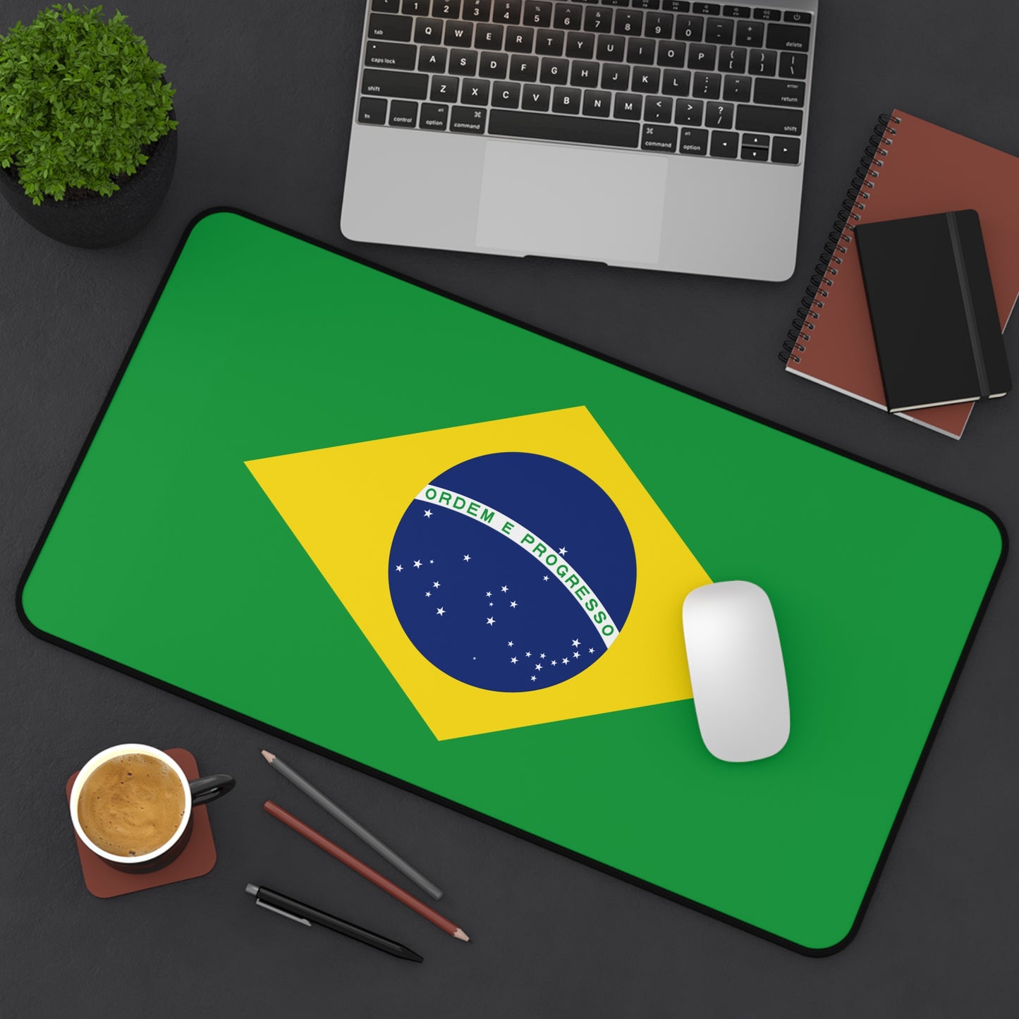 Brazilian Flag Desk Mat