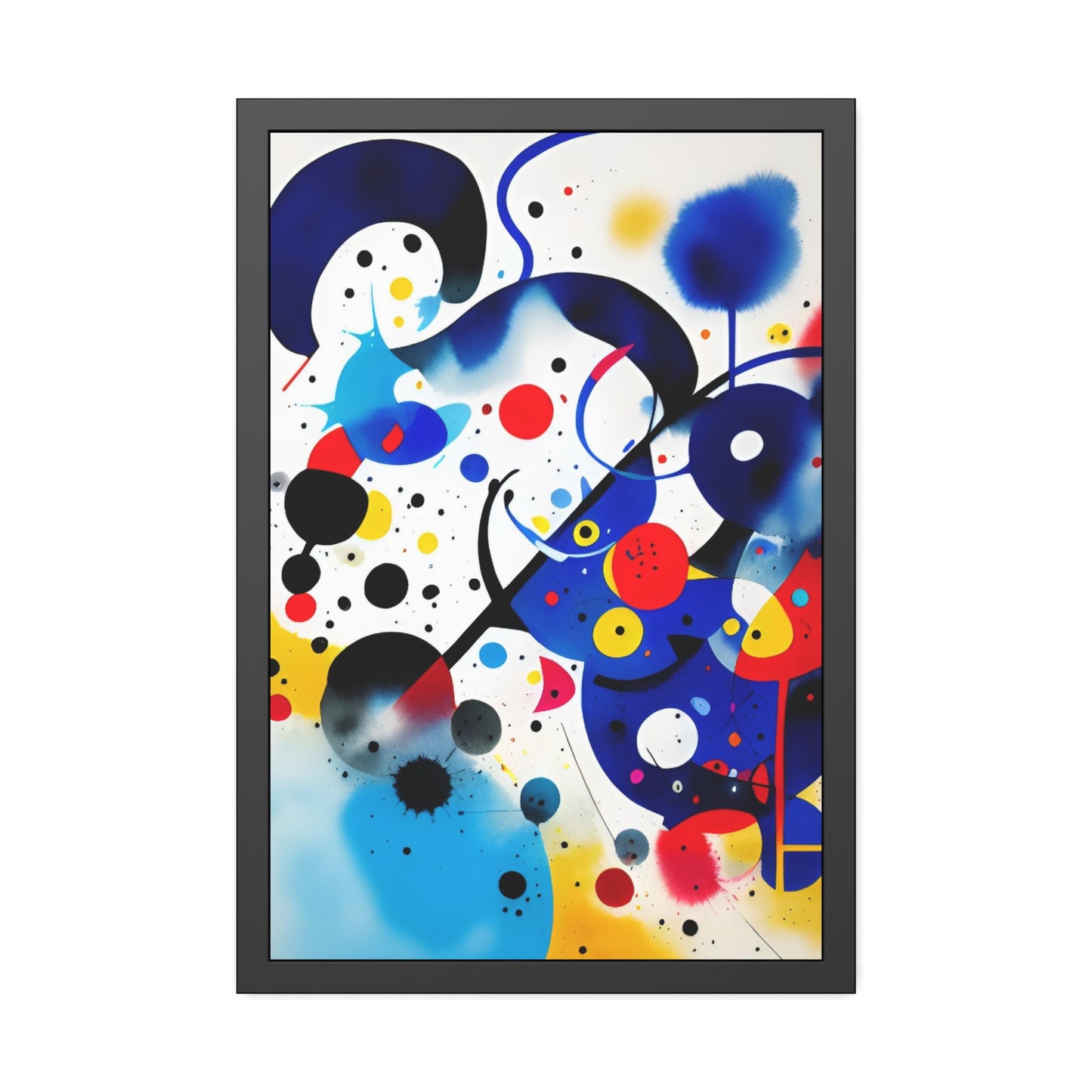 Framed Paper Poster, Inspired by Miro