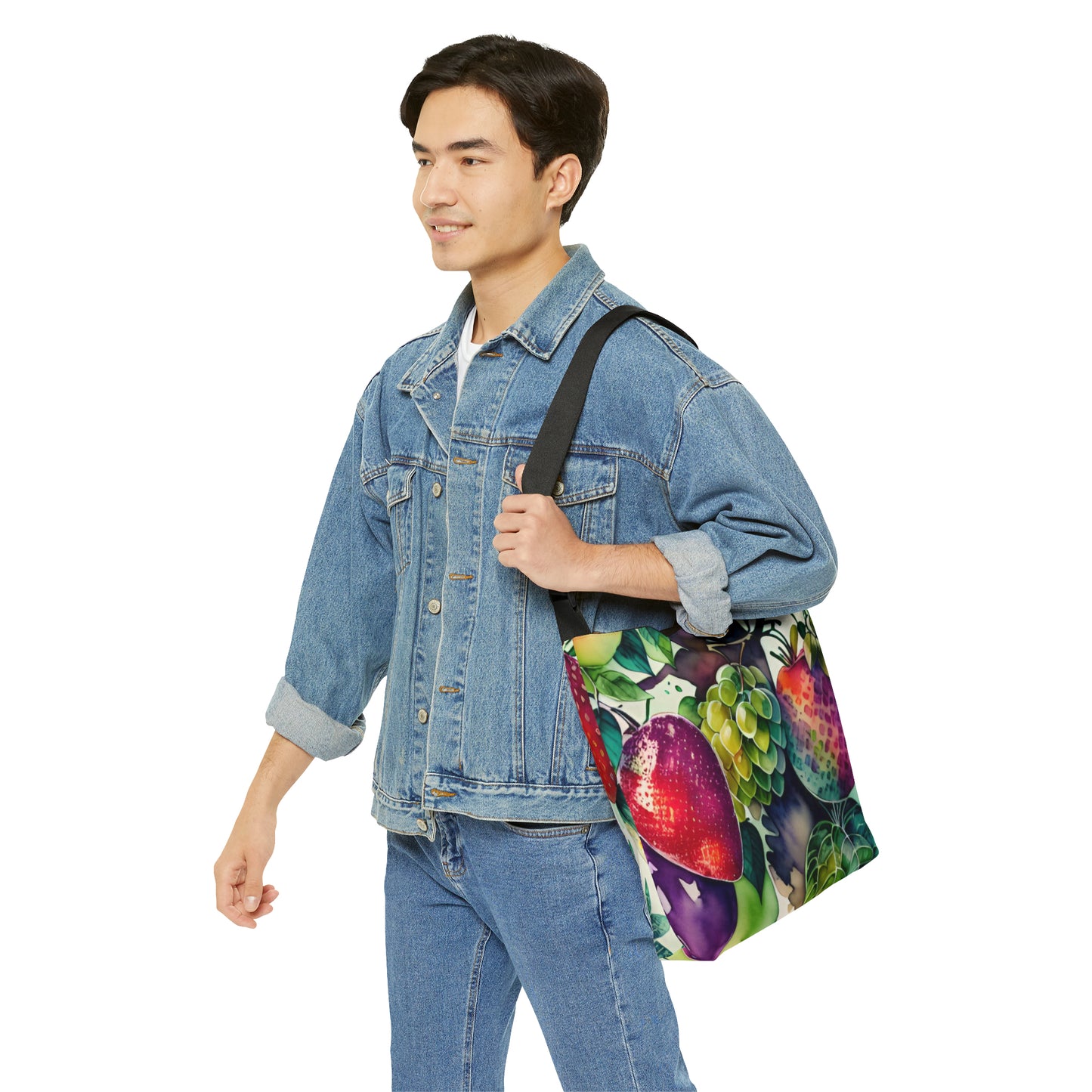 Adjustable Tote Bag, Fruit Pattern