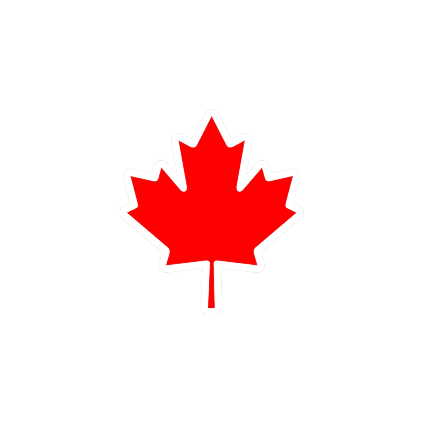 Canadian Maple Leaf, Kiss-Cut Vinyl Decals
