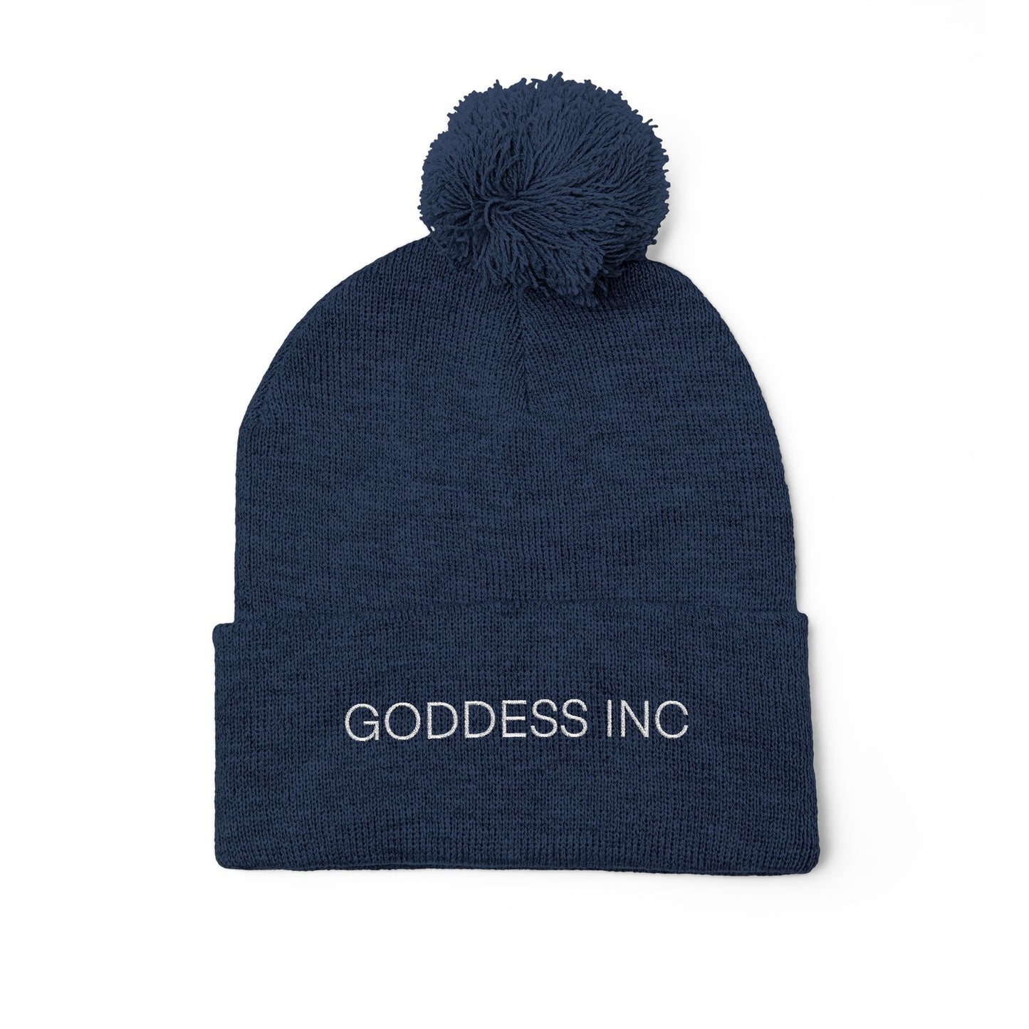 Goddess Inc, Pom-Pom Knit Cap (Embroidery)