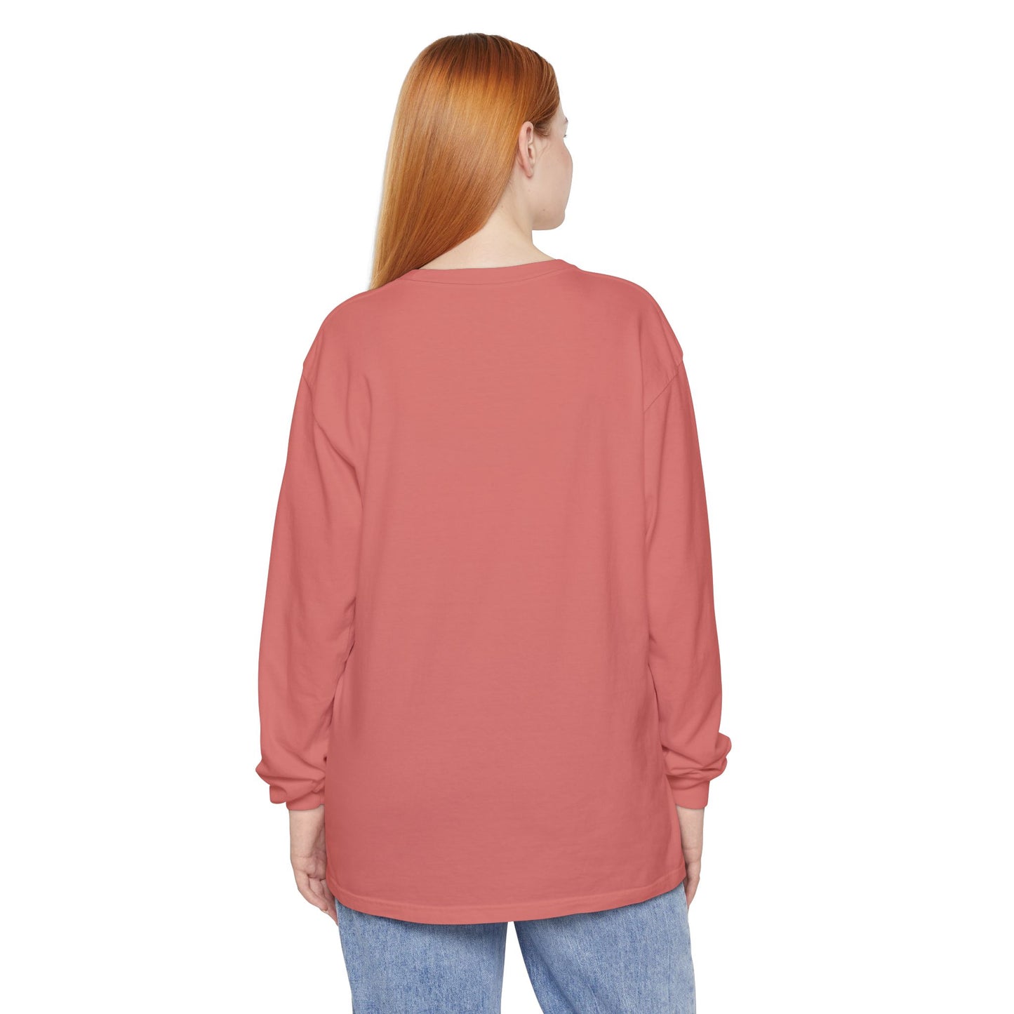 GODDESS INC Garment-dyed Long Sleeve T-Shirt