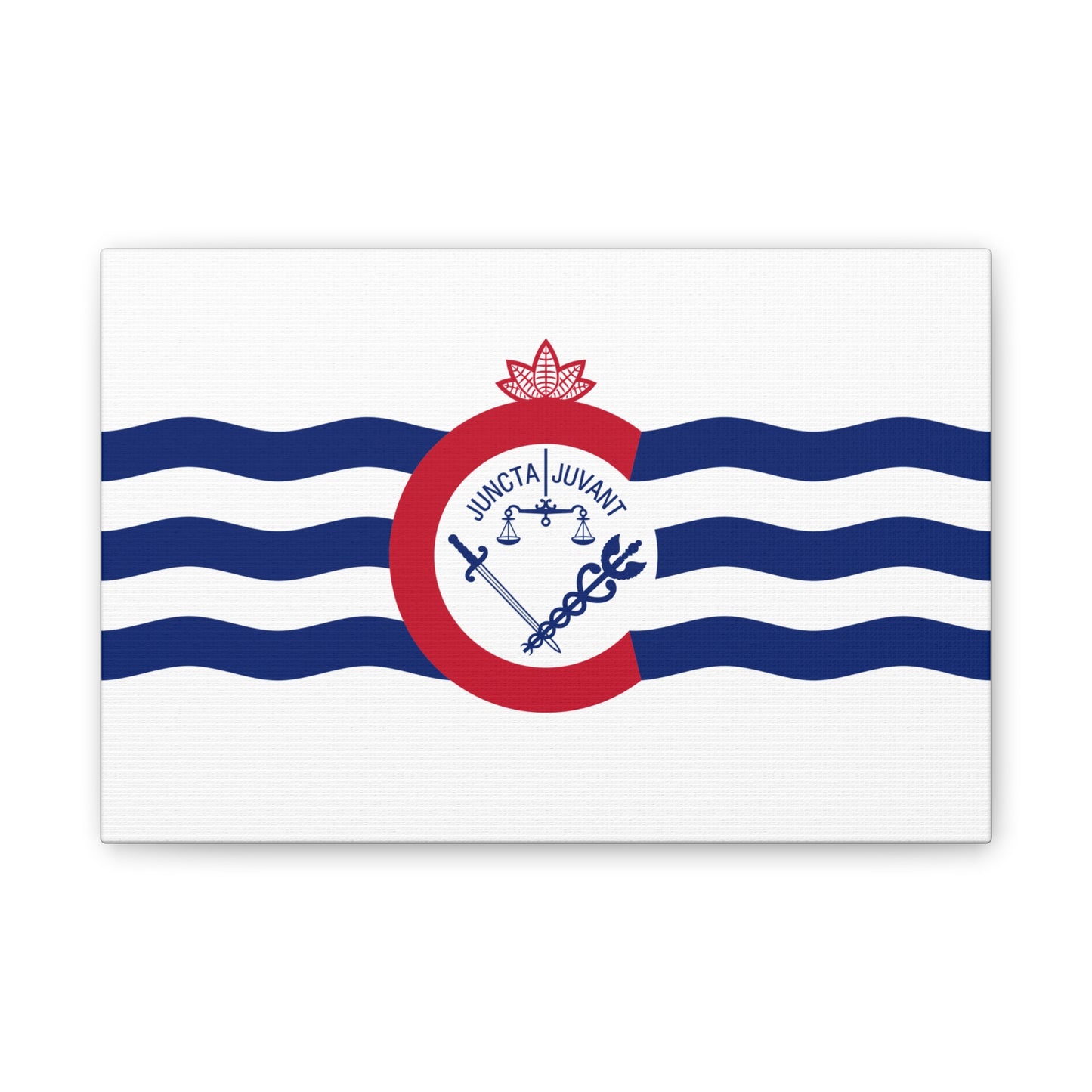 Cincinnati Flag, Canvas Stretched, 0.75"