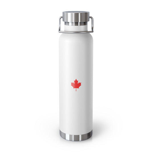 Copper Vacuum Insulated Bottle, 22oz, Canadian Maple Leaf