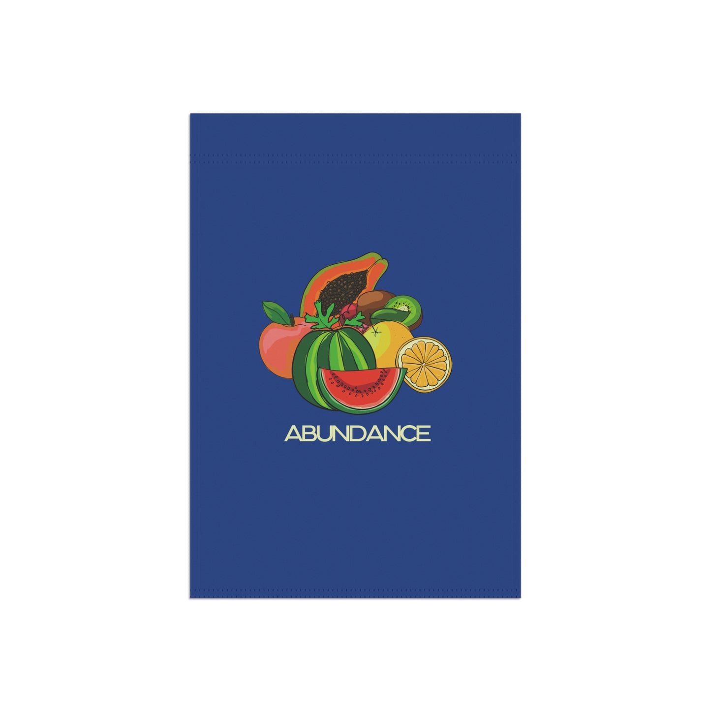 ABUNDANCE Garden & House Banner - Blue