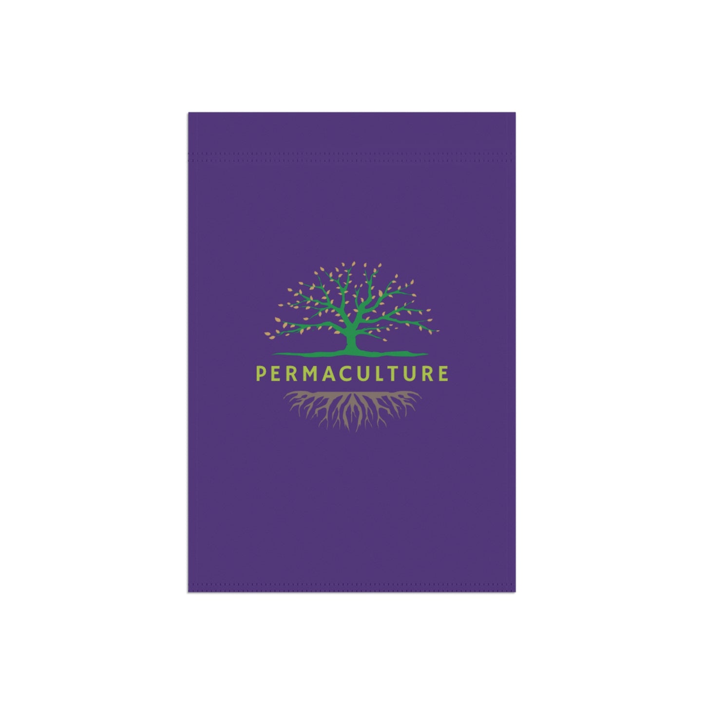 Permaculture, Garden & House Banner, Purple