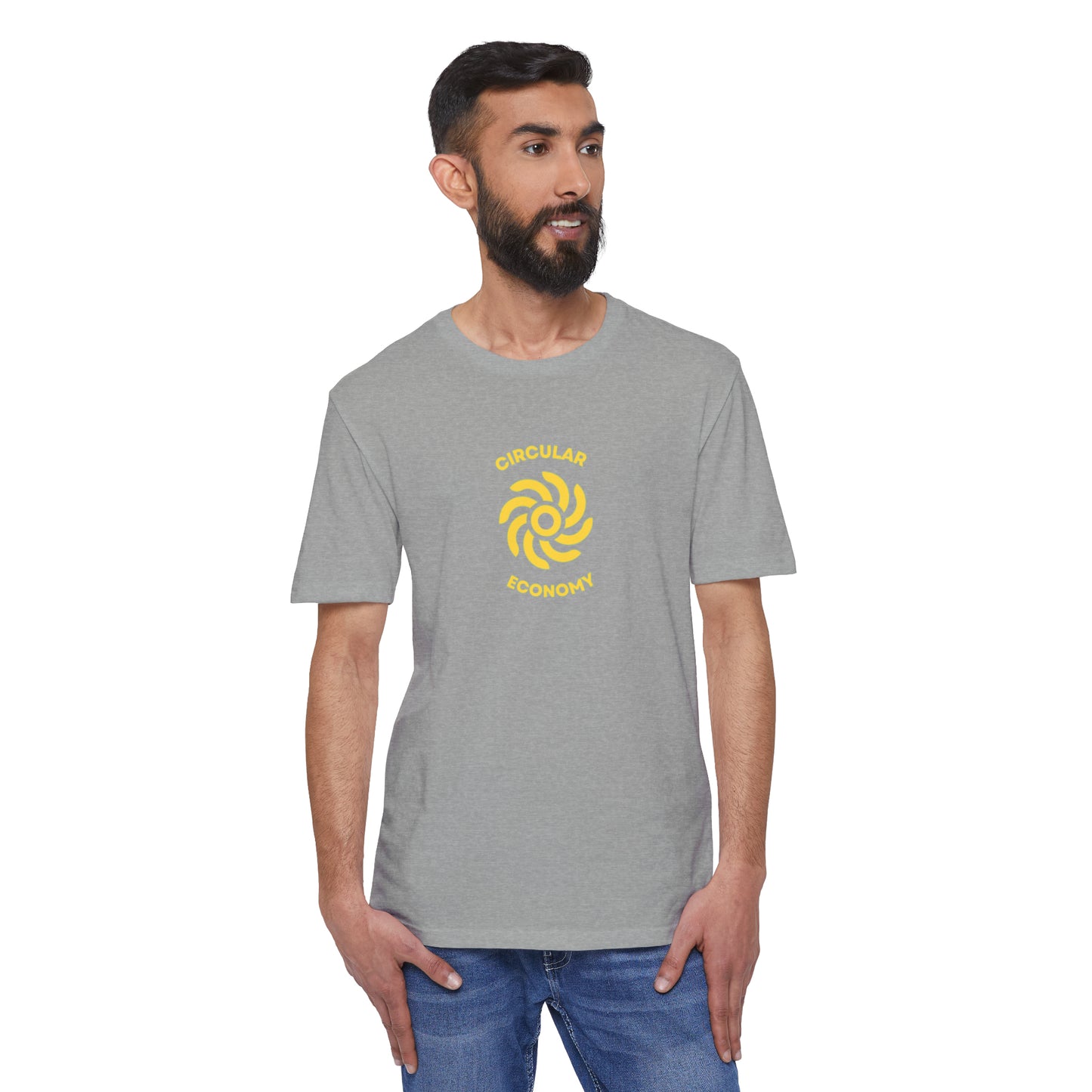 CIRCULAR ECONOMY Unisex District® Re-Tee®, Gold Print