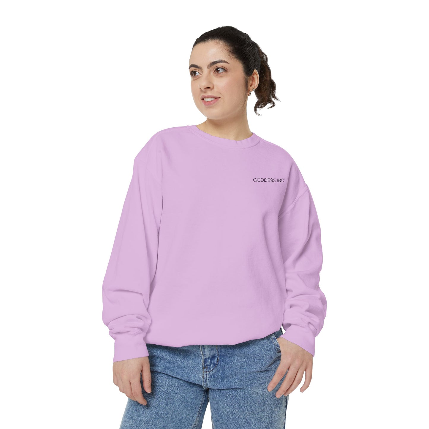 GODDESS INC Garment-Dyed Sweatshirt
