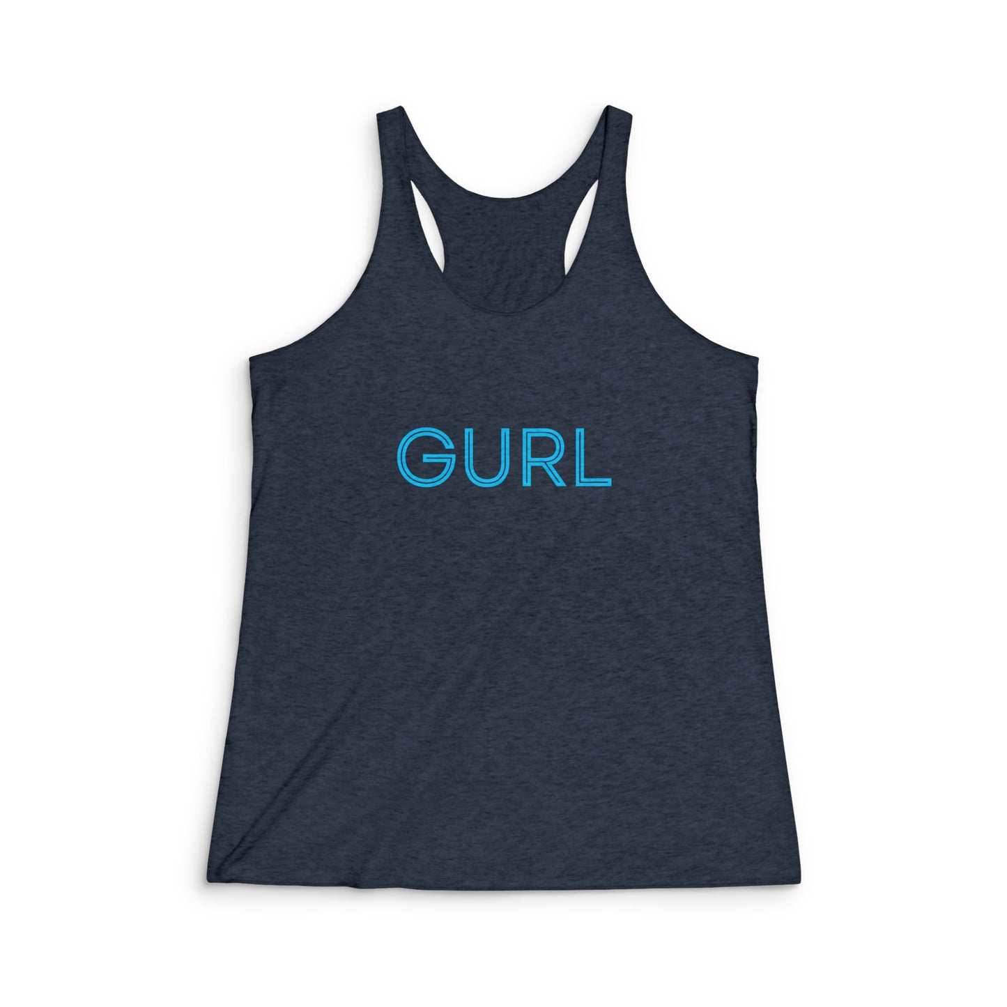 GURL, Women's Tri-Blend Racerback Tank