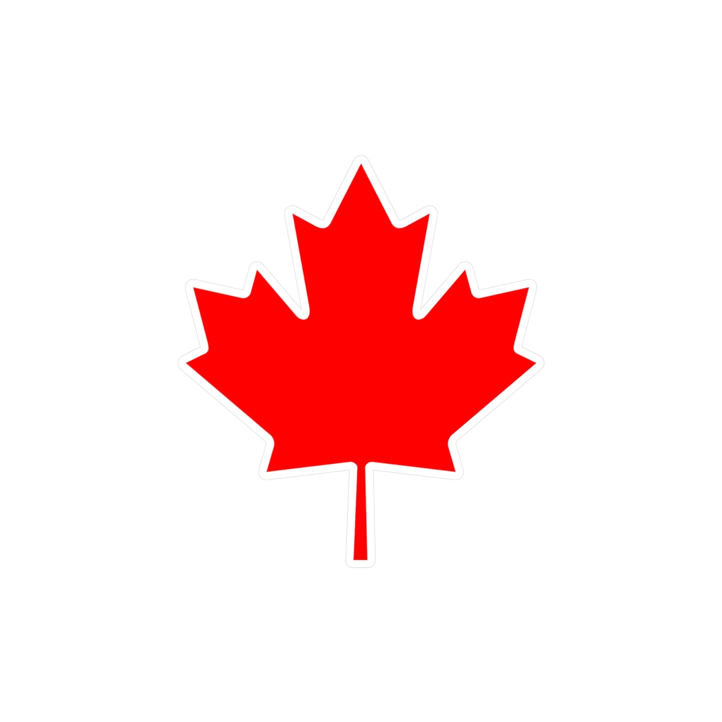 Canadian Maple Leaf, Kiss-Cut Vinyl Decals