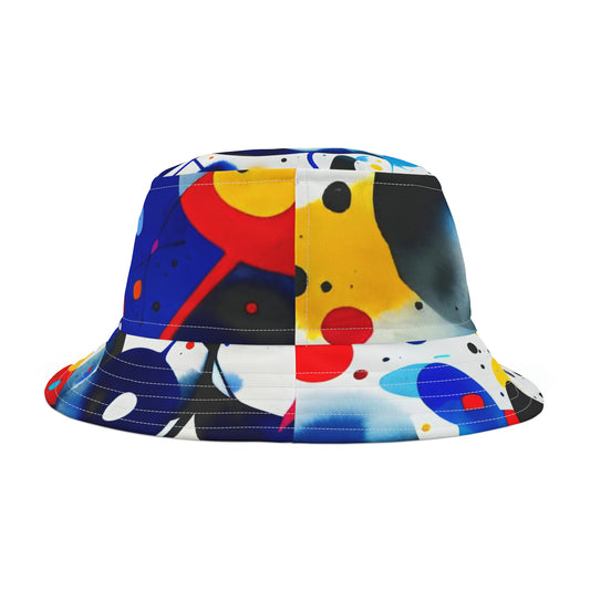 Abstract Bucket Hat, Inspired by Miro