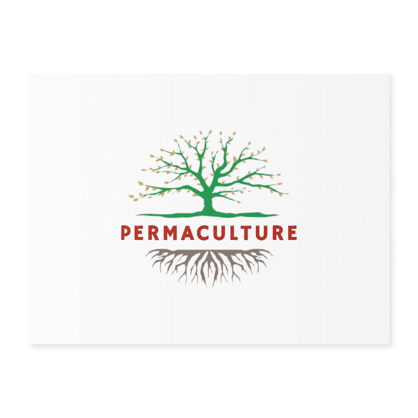 PERMACULTURE Yard Sign