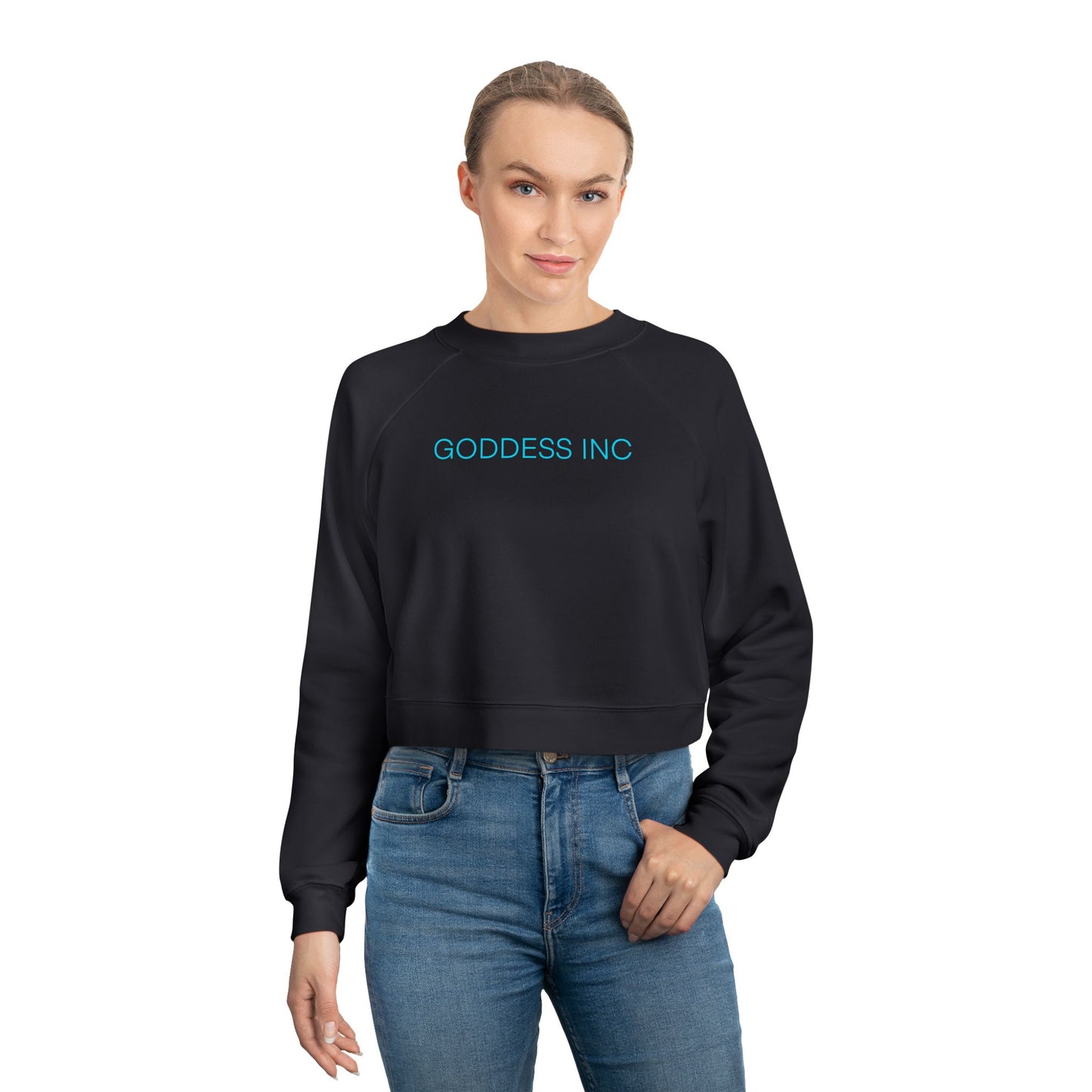 GODDESS INC, Women's Cropped Fleece Pullover
