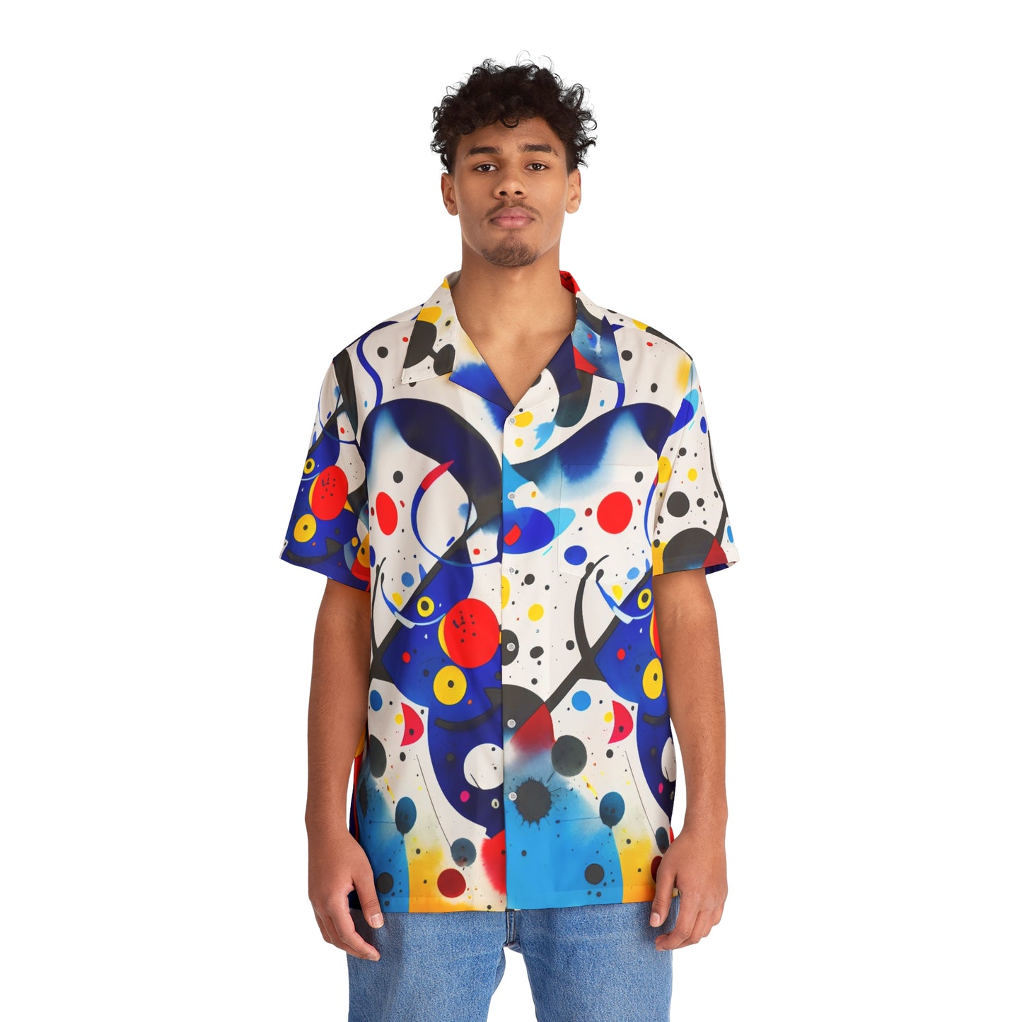 Abstract Art, Men's Hawaiian Shirt, Inspired by Miro